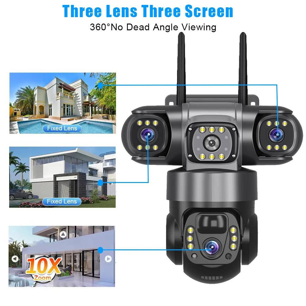 V380 Waterproof 3 Lens 4G Sim Camera-5