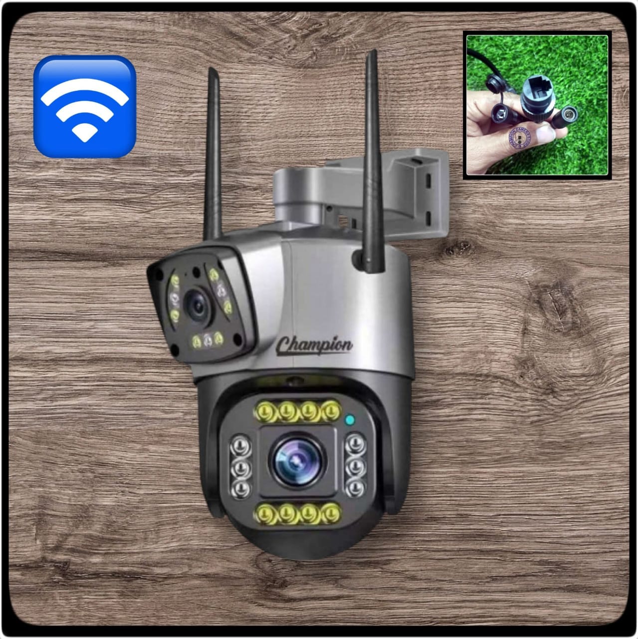 V380 Waterproof Double Lens Wifi Camera